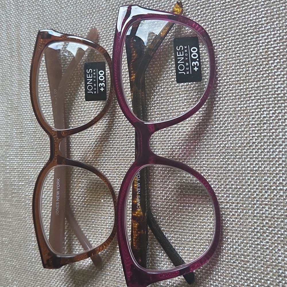 2 Pretty New Reading Glasses By Jones New York! Stylish! Unworn New!🤓
